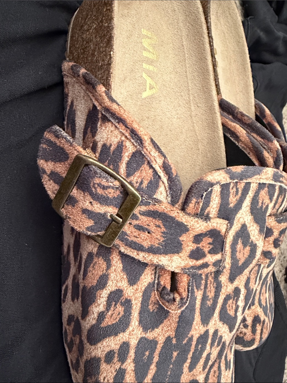 MIA Leopard-Print Slip-On Clogs in Brown and Black women’s size 8 never worn - Picture 3 of 3